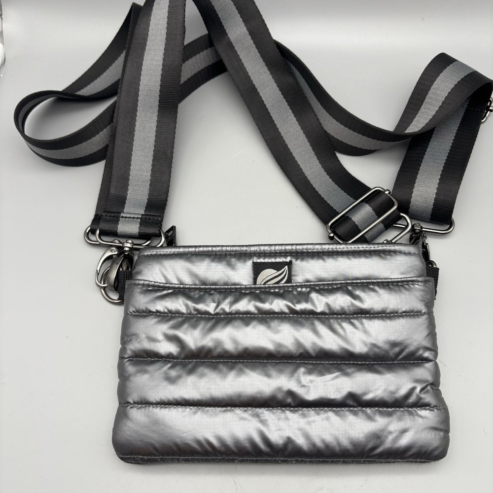 THINK ROYLN Bum Bag Shoulder Crossbody Dark Silver Grey
